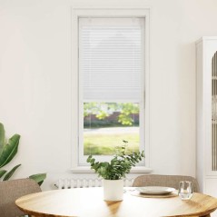 vidaXL Plissee Weiß 40x150 cm Stoffbreite 39,4 cm Polyester