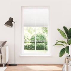 vidaXL Plissee Weiß 110x200 cm Stoffbreite 109,4 cm Polyester