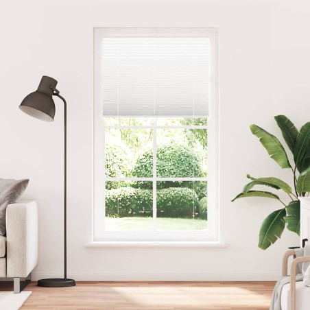 vidaXL Plissee Weiß 110x200 cm Stoffbreite 109,4 cm Polyester