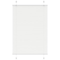 vidaXL Plissee Weiß 100x100 cm Stoffbreite 99,4 cm Polyester