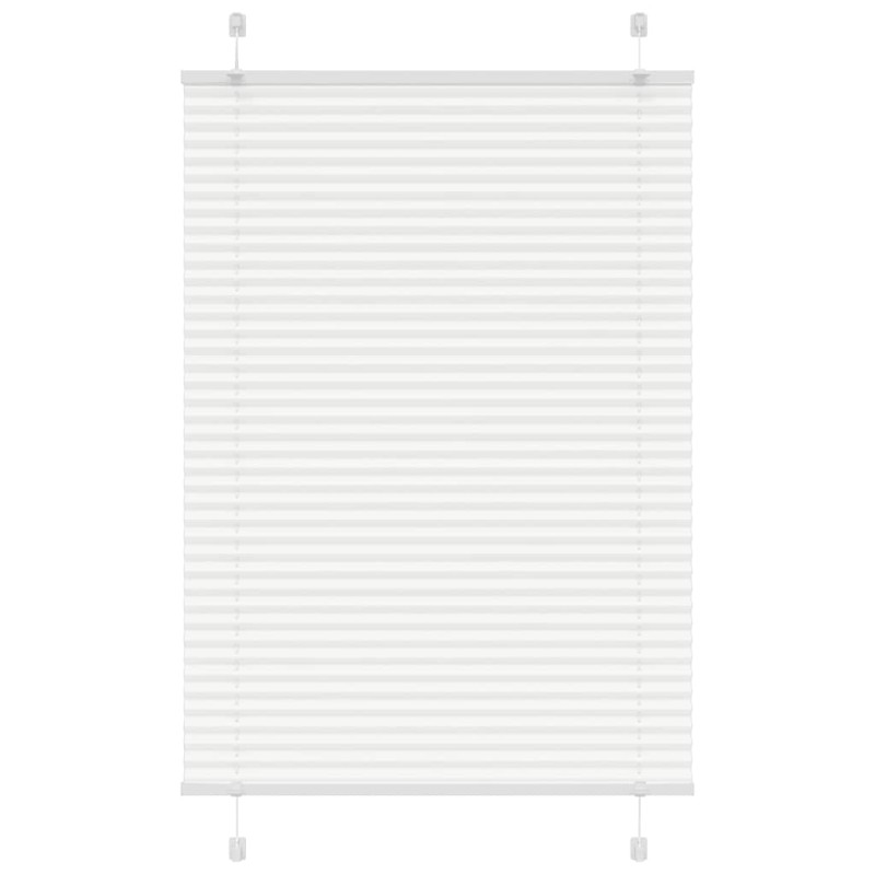 vidaXL Plissee Weiß 100x100 cm Stoffbreite 99,4 cm Polyester vidaXL Plissee Weiß 100x100 cm Stoffbreite 99,4 cm Polyester