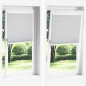 vidaXL Plissee Weiß 100x100 cm Stoffbreite 99,4 cm Polyester vidaXL Plissee Weiß 100x100 cm Stoffbreite 99,4 cm Polyester