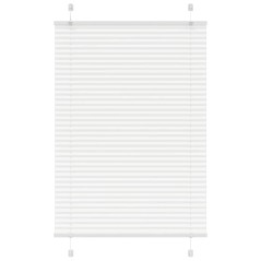 vidaXL Plissee Weiß 90x100 cm Stoffbreite 89,4 cm Polyester