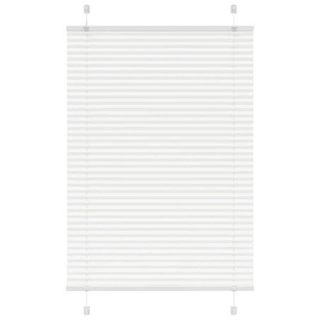 vidaXL Plissee Weiß 90x100 cm Stoffbreite 89,4 cm Polyester