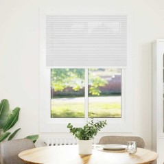 vidaXL Plissee Weiß 90x100 cm Stoffbreite 89,4 cm Polyester