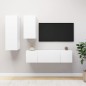 4-tlg. TV-Schrank-Set Weiß Holzwerkstoff 4-tlg. TV-Schrank-Set Weiß Holzwerkstoff