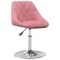 vidaXL Esszimmerstühle 2 Stk. Drehbar Rosa Samt