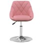 vidaXL Esszimmerstühle 2 Stk. Drehbar Rosa Samt