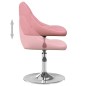 vidaXL Esszimmerstühle 2 Stk. Drehbar Rosa Samt
