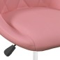 vidaXL Esszimmerstühle 2 Stk. Drehbar Rosa Samt