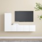 3-tlg. TV-Schrank-Set Weiß Holzwerkstoff 3-tlg. TV-Schrank-Set Weiß Holzwerkstoff