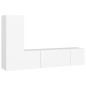 3-tlg. TV-Schrank-Set Weiß Holzwerkstoff 3-tlg. TV-Schrank-Set Weiß Holzwerkstoff
