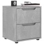 vidaXL Nachttisch VISNES Betongrau 45x40x50 cm Holzwerkstoff vidaXL Nachttisch VISNES Betongrau 45x40x50 cm Holzwerkstoff