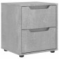 vidaXL Nachttisch VISNES Betongrau 45x40x50 cm Holzwerkstoff vidaXL Nachttisch VISNES Betongrau 45x40x50 cm Holzwerkstoff