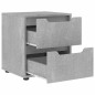 vidaXL Nachttisch VISNES Betongrau 45x40x50 cm Holzwerkstoff vidaXL Nachttisch VISNES Betongrau 45x40x50 cm Holzwerkstoff