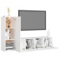3-tlg. TV-Schrank-Set Weiß Holzwerkstoff 3-tlg. TV-Schrank-Set Weiß Holzwerkstoff