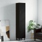 Highboard Schwarz 34,5x34x180 cm Holzwerkstoff Highboard Schwarz 34,5x34x180 cm Holzwerkstoff