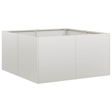 vidaXL Pflanzkübel 80x80x40 cm Edelstahl