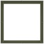vidaXL Pflanzkübel Olivgrün 80x80x30 cm Stahl