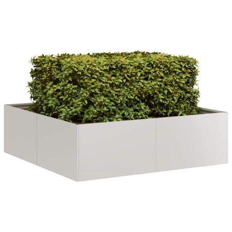 vidaXL Pflanzkübel 100x100x30 cm Edelstahl