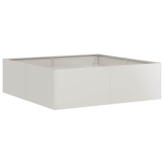 vidaXL Pflanzkübel 100x100x30 cm Edelstahl
