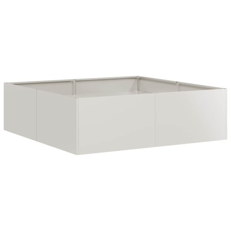 vidaXL Pflanzkübel 100x100x30 cm Edelstahl
