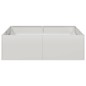 vidaXL Pflanzkübel 100x100x30 cm Edelstahl