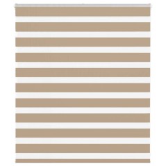 vidaXL Zebrarollo Sandbraun 135x100 cm Stoffbreite 130,9 cm Polyester
