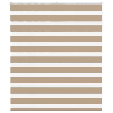 vidaXL Zebrarollo Sandbraun 135x100 cm Stoffbreite 130,9 cm Polyester