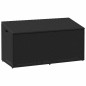 vidaXL Garten-Auflagenbox Schwarz 110x50x58 cm Poly Rattan vidaXL Garten-Auflagenbox Schwarz 110x50x58 cm Poly Rattan