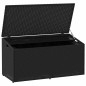 vidaXL Garten-Auflagenbox Schwarz 110x50x58 cm Poly Rattan vidaXL Garten-Auflagenbox Schwarz 110x50x58 cm Poly Rattan