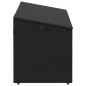 vidaXL Garten-Auflagenbox Schwarz 110x50x58 cm Poly Rattan vidaXL Garten-Auflagenbox Schwarz 110x50x58 cm Poly Rattan