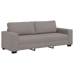 vidaXL 3-Sitzer-Sofa Taupe 180 cm Stoff