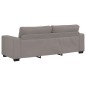 vidaXL 3-Sitzer-Sofa Taupe 180 cm Stoff vidaXL 3-Sitzer-Sofa Taupe 180 cm Stoff