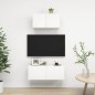 2-tlg. TV-Schrank-Set Weiß Holzwerkstoff 2-tlg. TV-Schrank-Set Weiß Holzwerkstoff