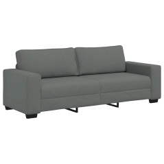 vidaXL 3-Sitzer-Sofa Dunkelgrau 180 cm Stoff