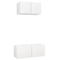 2-tlg. TV-Schrank-Set Weiß Holzwerkstoff 2-tlg. TV-Schrank-Set Weiß Holzwerkstoff