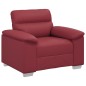 vidaXL Sessel Weinrot 60 cm Kunstleder vidaXL Sessel Weinrot 60 cm Kunstleder