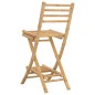 vidaXL Outdoor-Barhocker mit Fußstützen 2 Stk. Klappbar Bambus vidaXL Outdoor-Barhocker mit Fußstützen 2 Stk. Klappbar Bambus