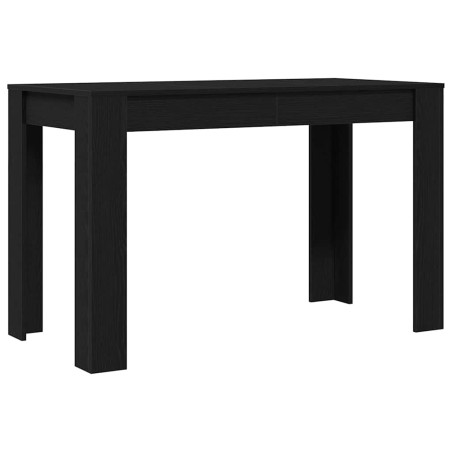 vidaXL Esstisch Schwarz Eichen-Optik 120x60x76 cm Holzwerkstoff