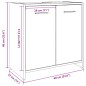 vidaXL Waschbeckenunterschrank Betongrau 60x33x60 cm Holzwerkstoff vidaXL Waschbeckenunterschrank Betongrau 60x33x60 cm Holzwerkstoff