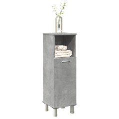 vidaXL Badezimmerschrank Betongrau 30x30x95 cm Holzwerkstoff