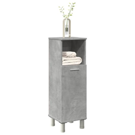 vidaXL Badezimmerschrank Betongrau 30x30x95 cm Holzwerkstoff