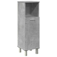 vidaXL Badezimmerschrank Betongrau 30x30x95 cm Holzwerkstoff