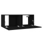 3-tlg. TV-Schrank-Set Schwarz Holzwerkstoff 3-tlg. TV-Schrank-Set Schwarz Holzwerkstoff
