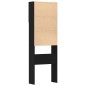 vidaXL Waschmaschinenschrank Schwarz Eichen-Optik 64x24x190 cm vidaXL Waschmaschinenschrank Schwarz Eichen-Optik 64x24x190 cm