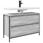 vidaXL Waschbeckenunterschrank mit Schubladen Grau Sonoma 90x34,5x60cm vidaXL Waschbeckenunterschrank mit Schubladen Grau Sonoma 90x34,5x60cm