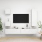 5-tlg. TV-Schrank-Set Weiß Holzwerkstoff 5-tlg. TV-Schrank-Set Weiß Holzwerkstoff