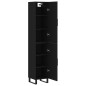 Highboard Schwarz 34,5x34x180 cm Holzwerkstoff Highboard Schwarz 34,5x34x180 cm Holzwerkstoff