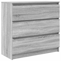 vidaXL Sideboard Grau Sonoma 80x35x76 cm Holzwerkstoff
